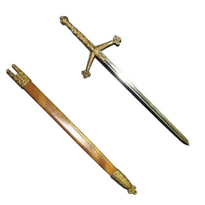 Tagliacarte claymore - mini spada scozzese da collezione con fodero .